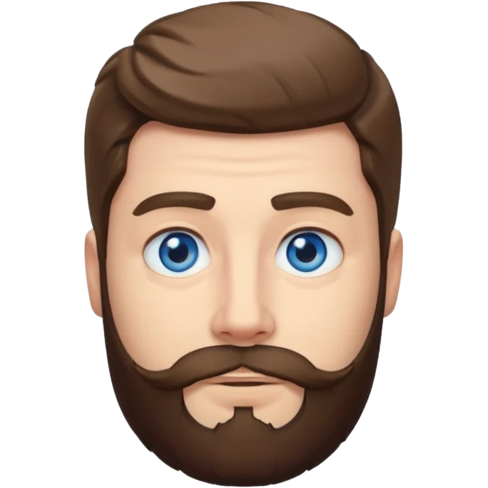 Mr Beast from YouTube with blue eyes and a beard emoji