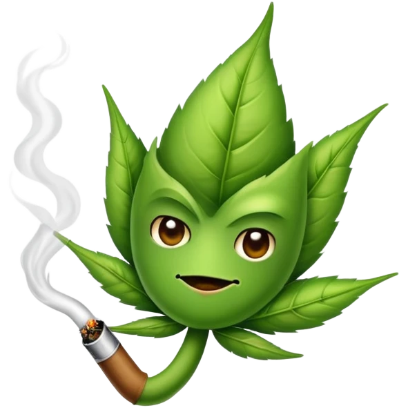 I want weed bud little homies with an attitude smoking and lighting up blunts emoji