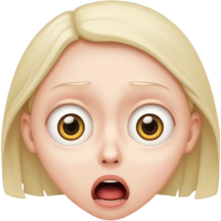 Frightened face emoji emoji
