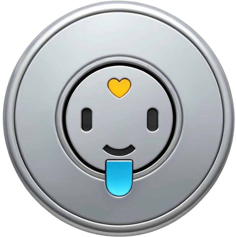 Metal Bath plug, plain, no smiley faces, no emojies emoji