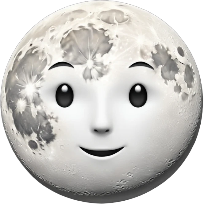 1/4 white moon in black sky emoji