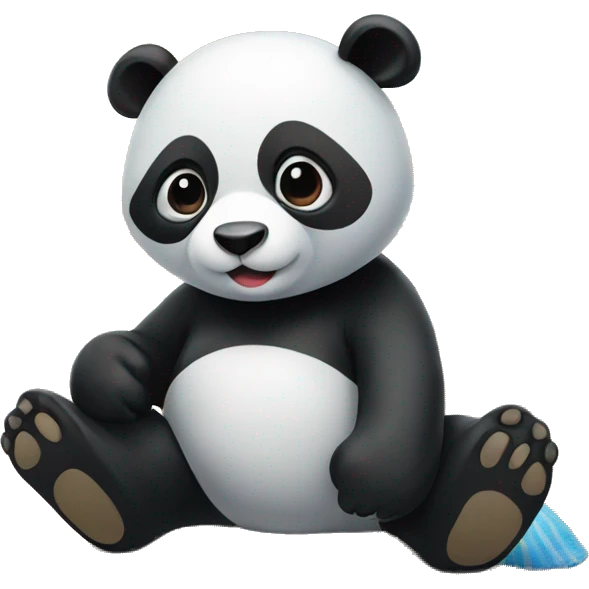 Panda on the beach emoji
