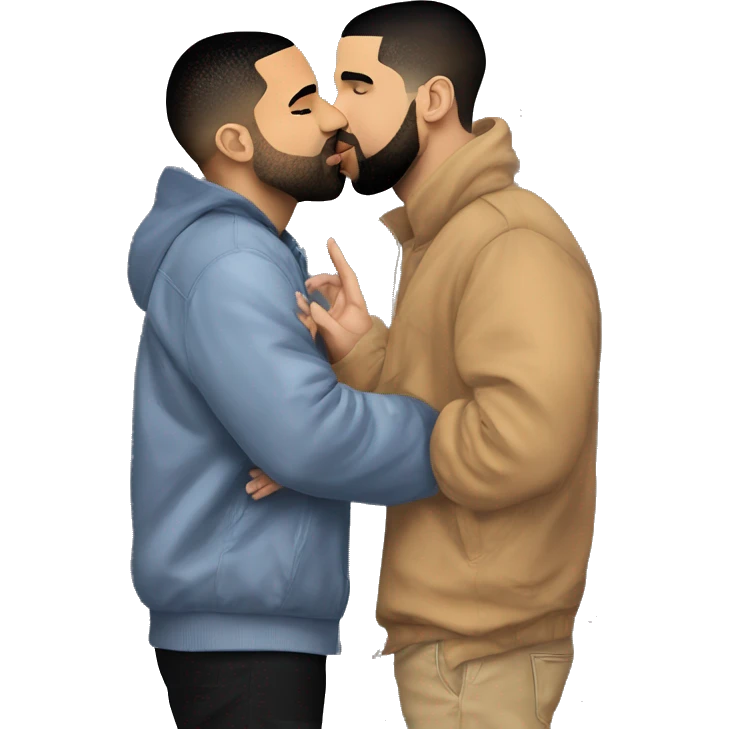 drake kissing drake kissing drake kissing drake emoji