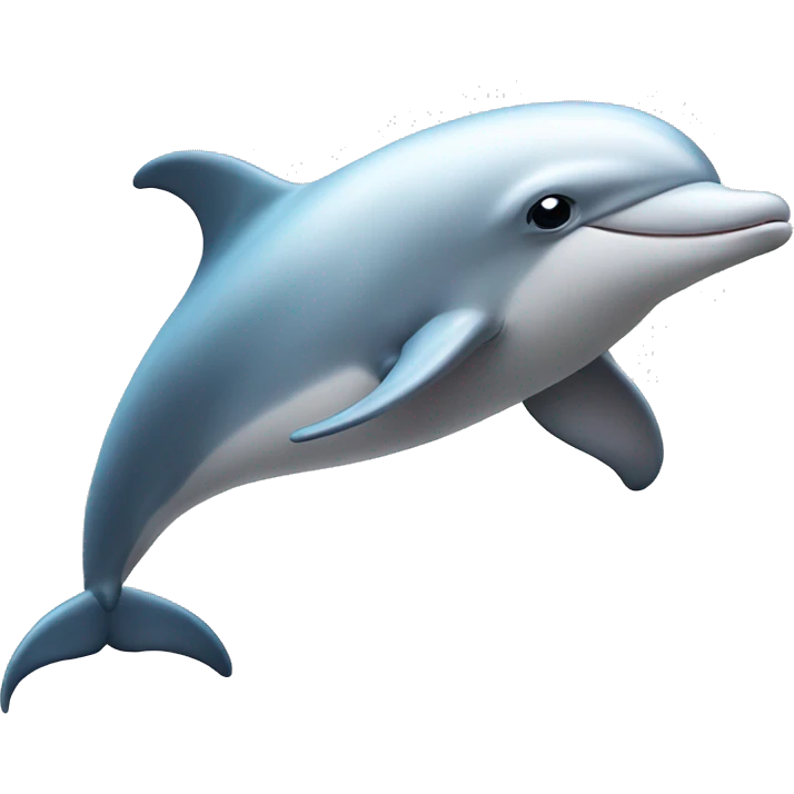 White colour dolphin  emoji