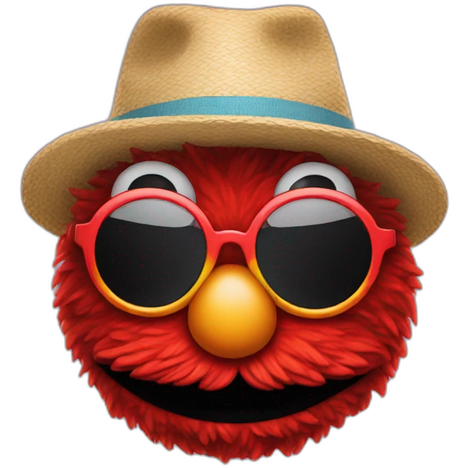 Elmo in sun glasses emoji