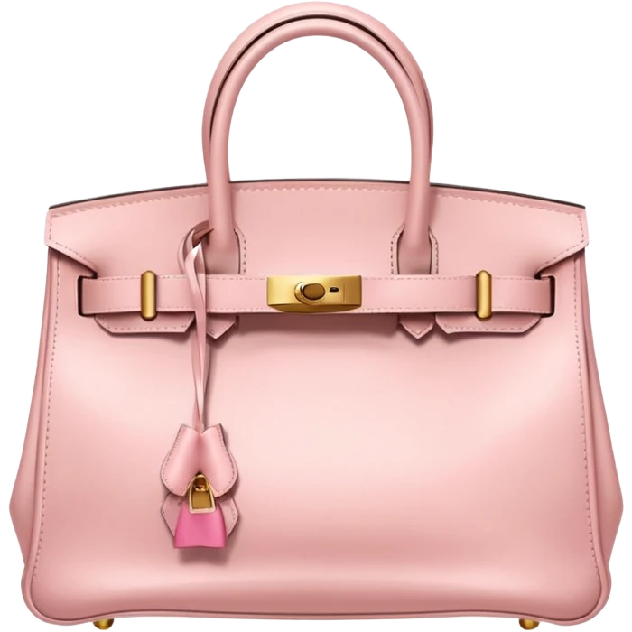 light pink birkin bag with bow emoji