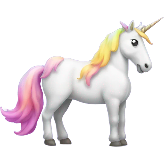 Unicorn pooping unicorn emoji