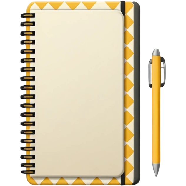 patterned notebook emoji