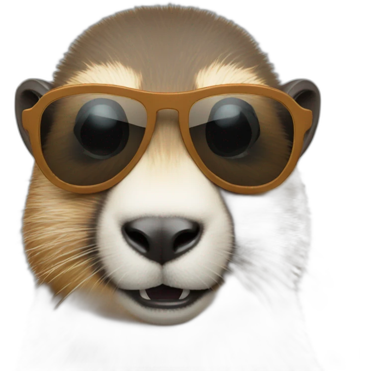 Marmot with sunglasses emoji