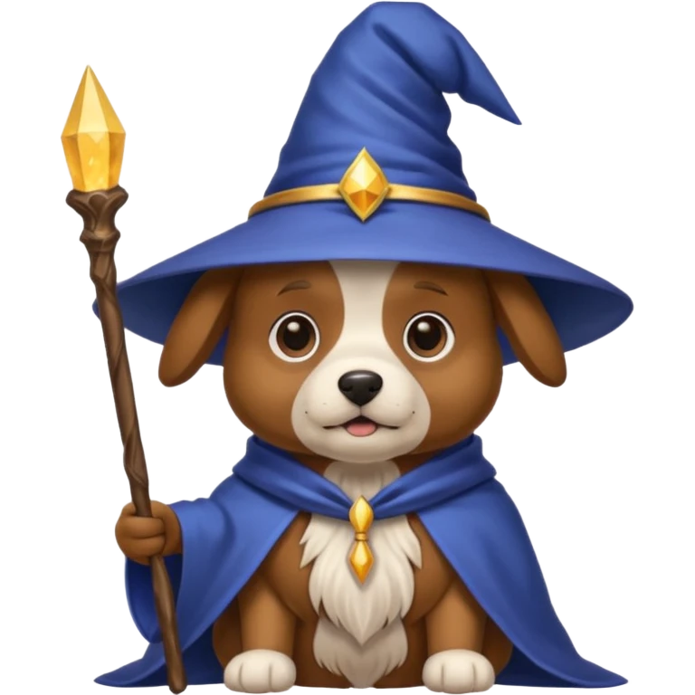 Dog wizard emoji