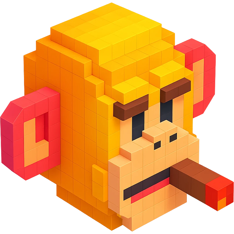 monkey with cigar emoji