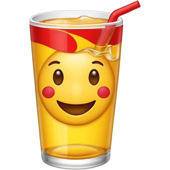 Emoji drinking redbull emoji