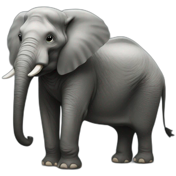 Chat et éléphant emoji