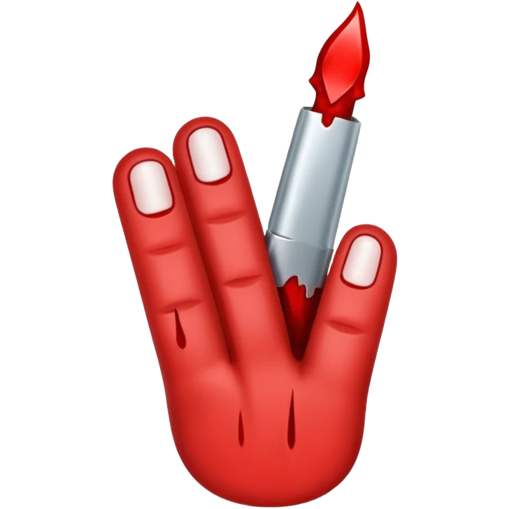 Finger cut emoji