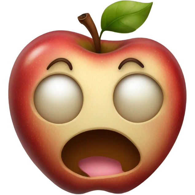 Spoiled apple emoji