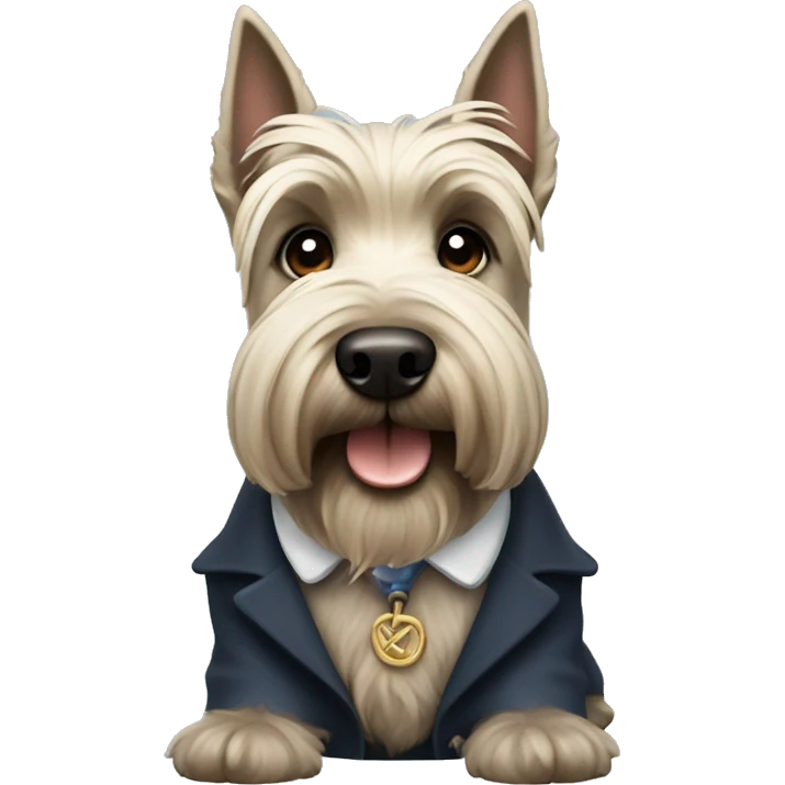 Scottish terrier looking proper  emoji