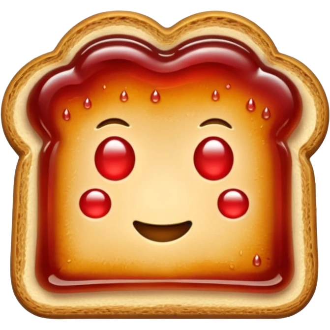 toast with jelly emoji