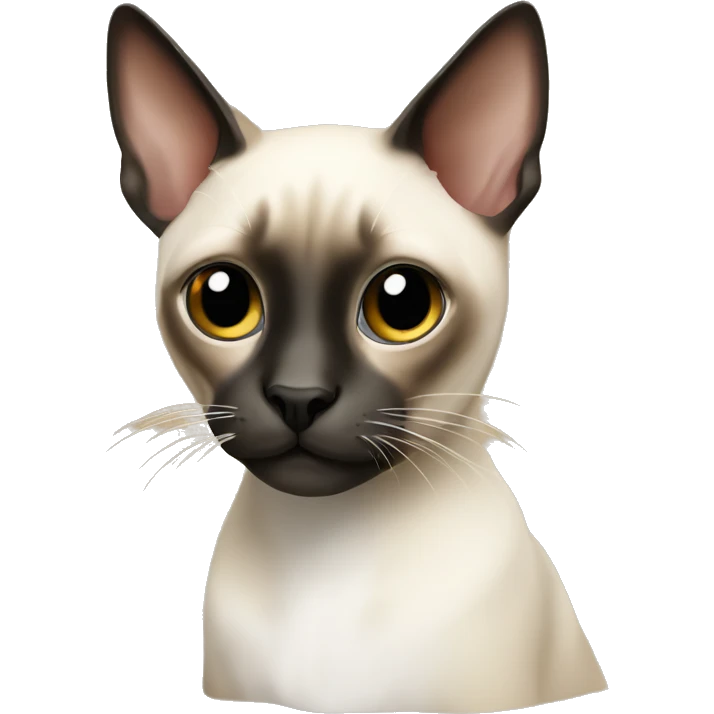 Siamese with white patches emoji