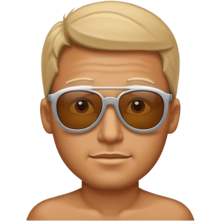 hombre con lentes de playa emoji