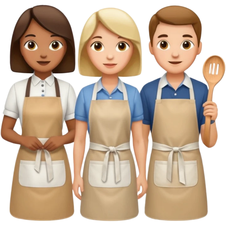people with apron emoji
