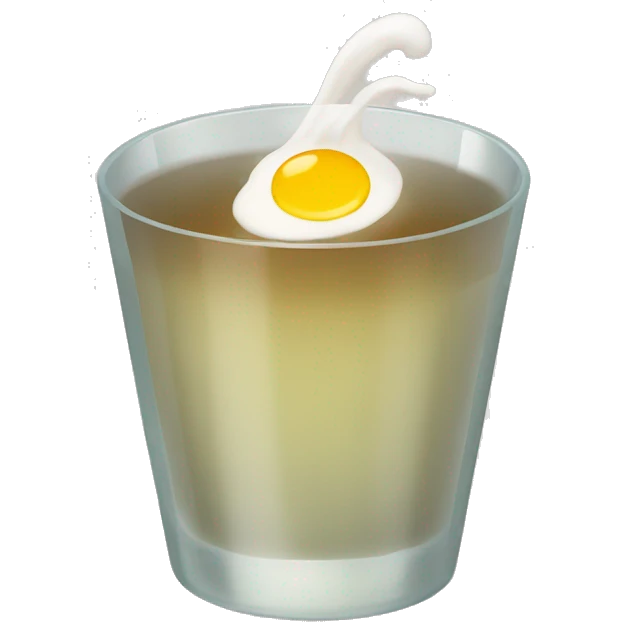 broth in a glass emoji