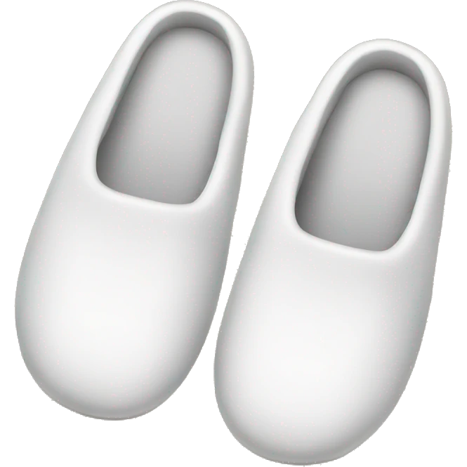White slippers emoji