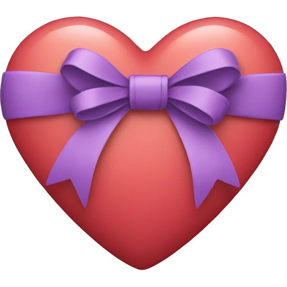 a heart with a bow emoji