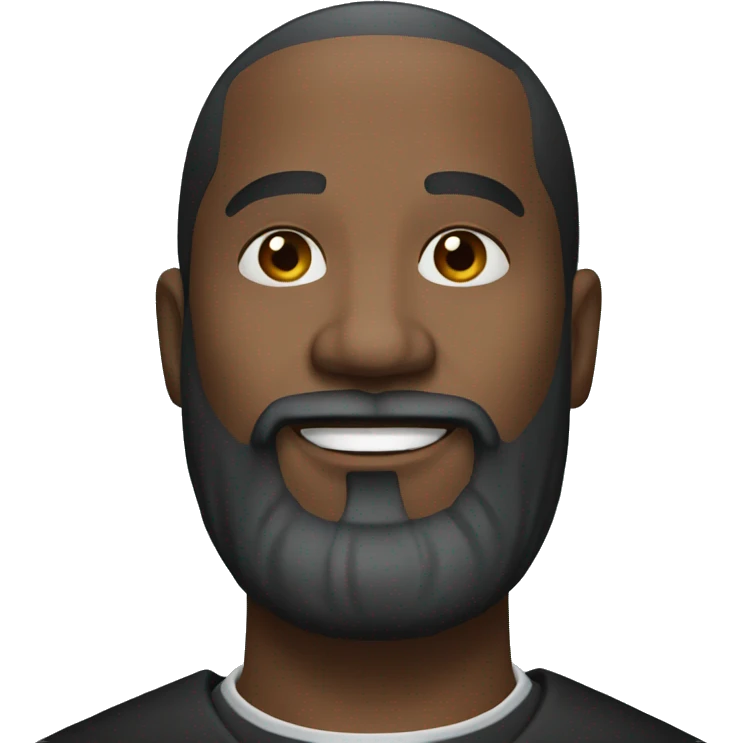  black hair black beard pastor emoji
