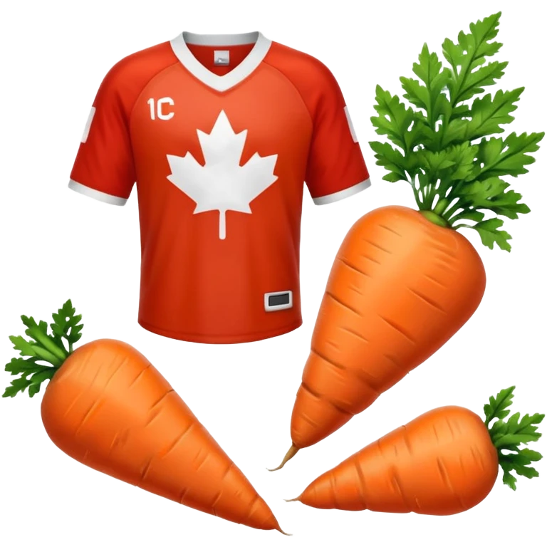 Add a team Canada jersey to the carrot in the top left.  emoji