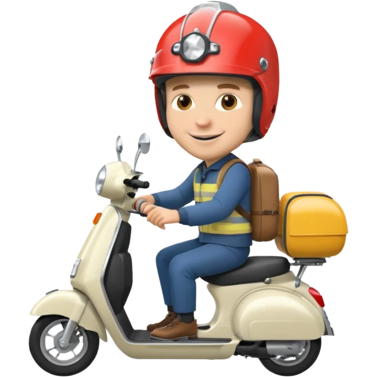 Emanuel Macron en scooter emoji