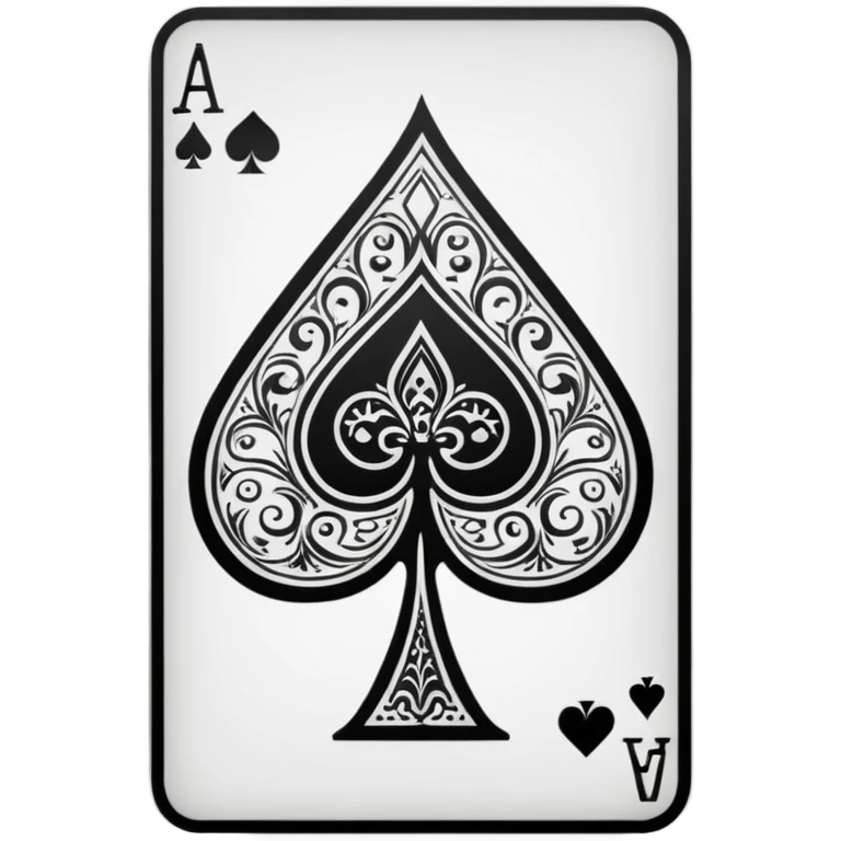 Ace of spades playing card emoji