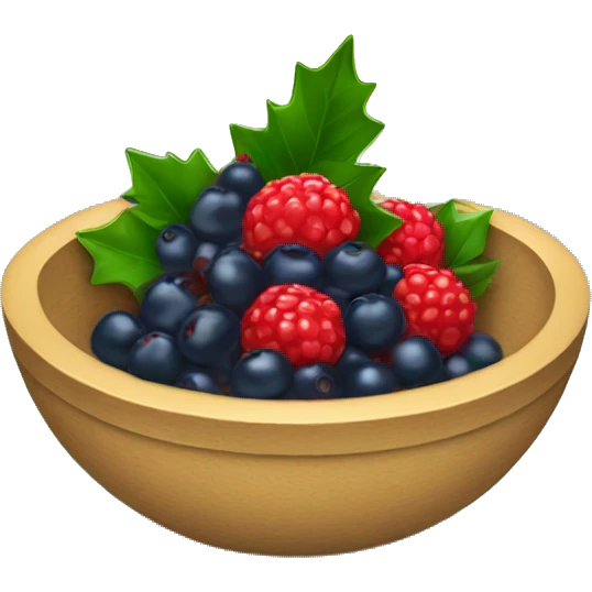 christmas berry bowl emoji