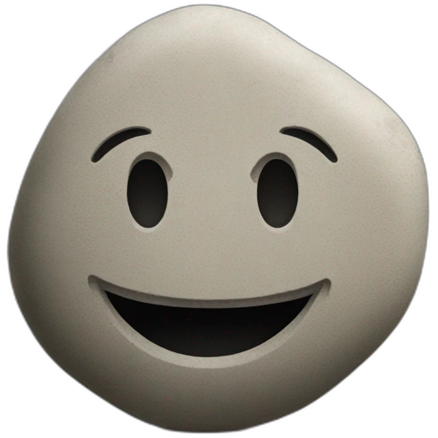 smiley stone emoji