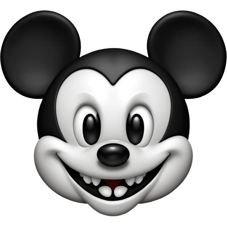 Evil mickey mouse emoji