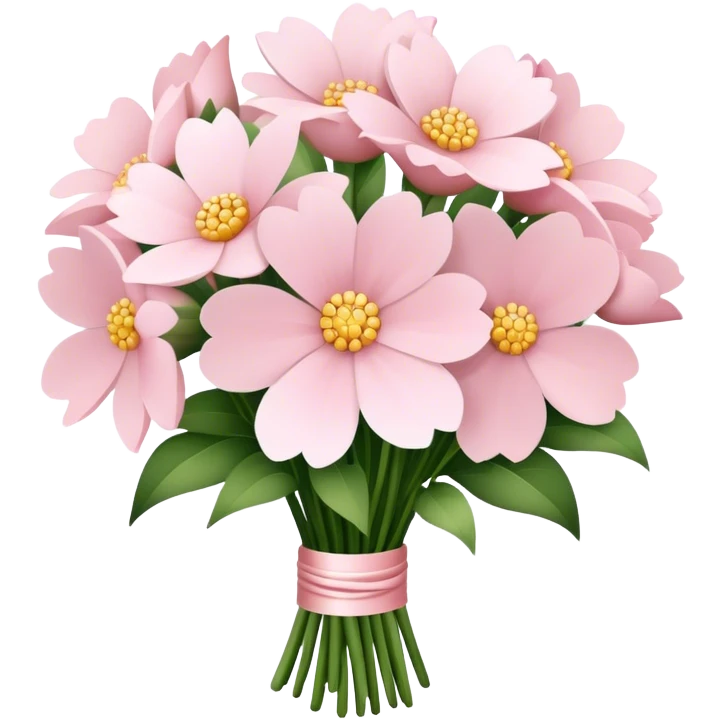 pale pink flower bouquet  emoji
