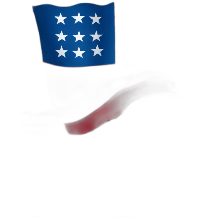 Flag of serbia on the usa emoji