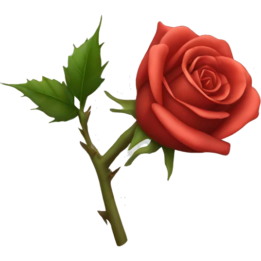 A rose thorn pricking your hand emoji