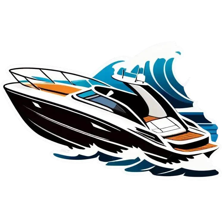 sport boat in waves emoji