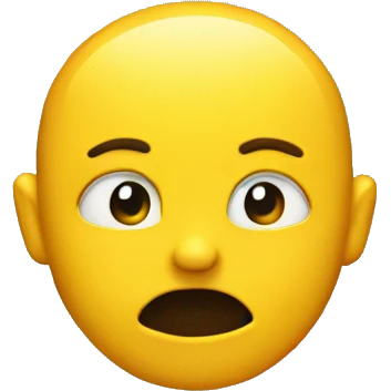 a yellow person mewing emoji