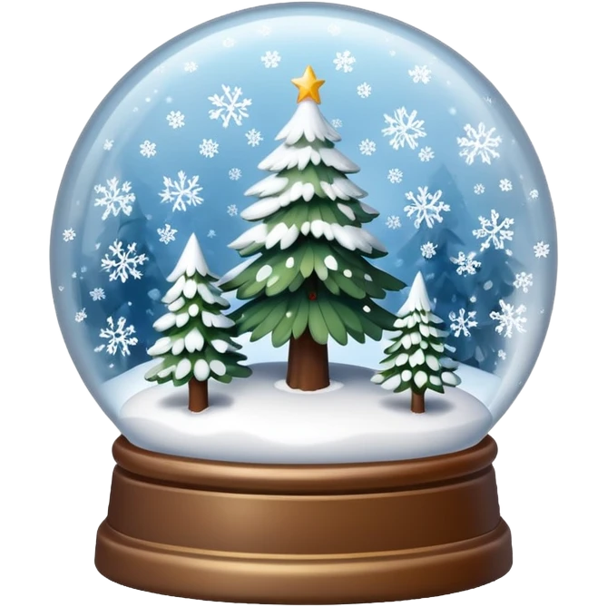 snow globe winter emoji