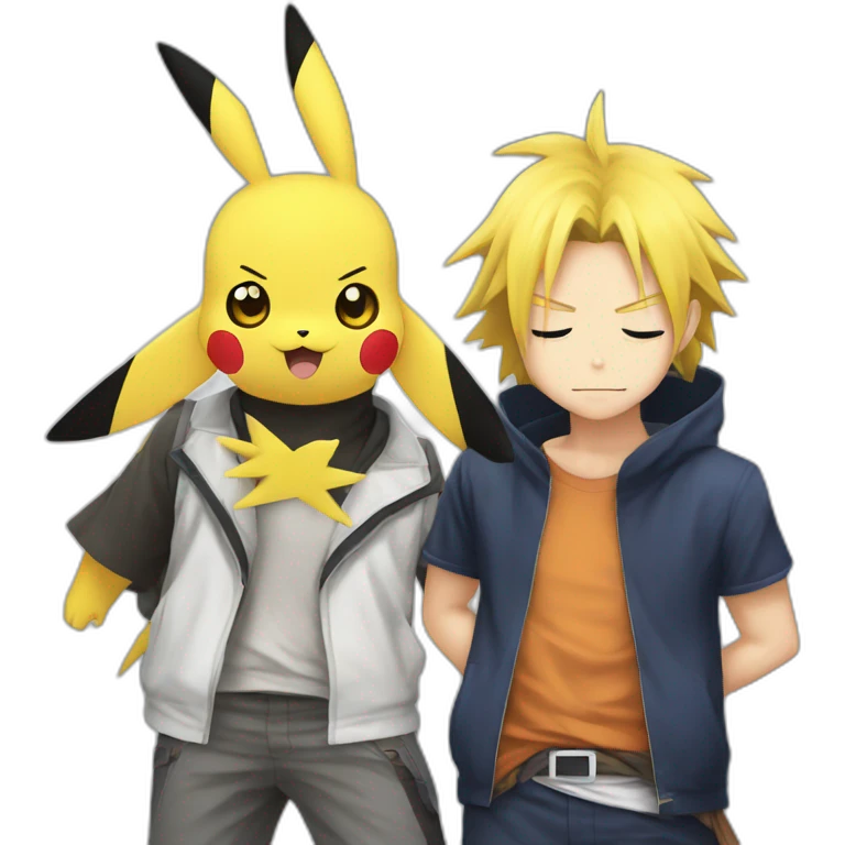 Pikachu en Sasuke Dark emoji