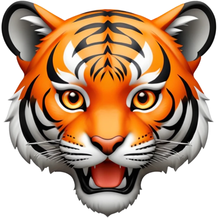 tiger face pointing finger forward for Twitch emote emoji