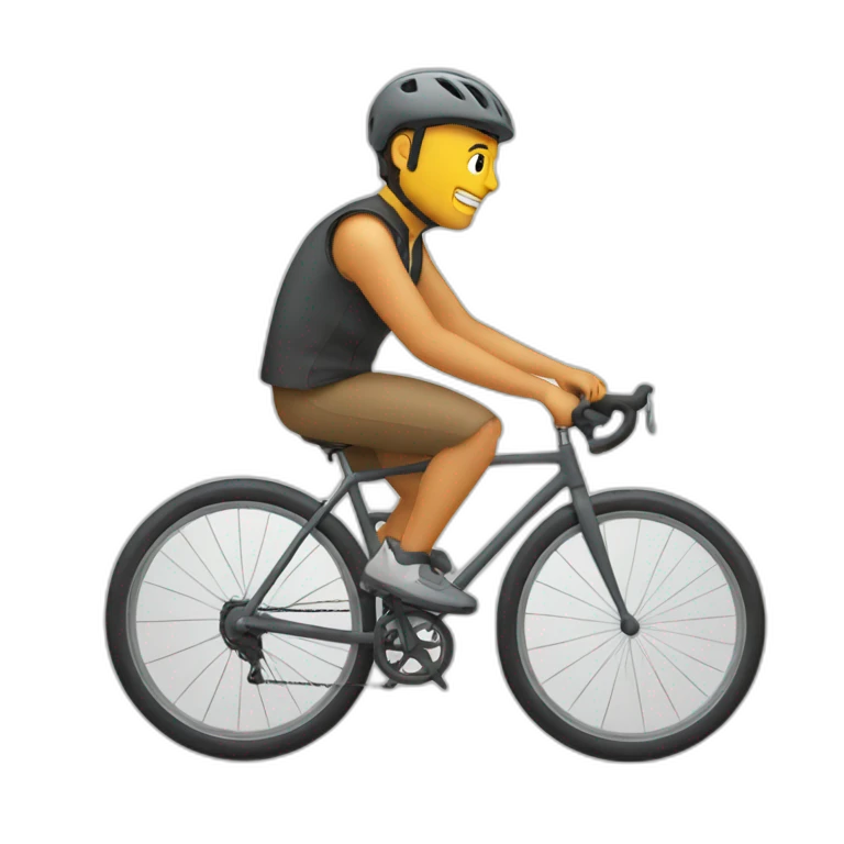 Chat à vélo emoji