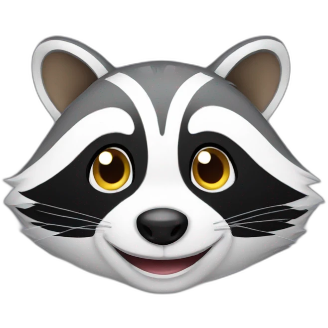 smiling raccoon emoji
