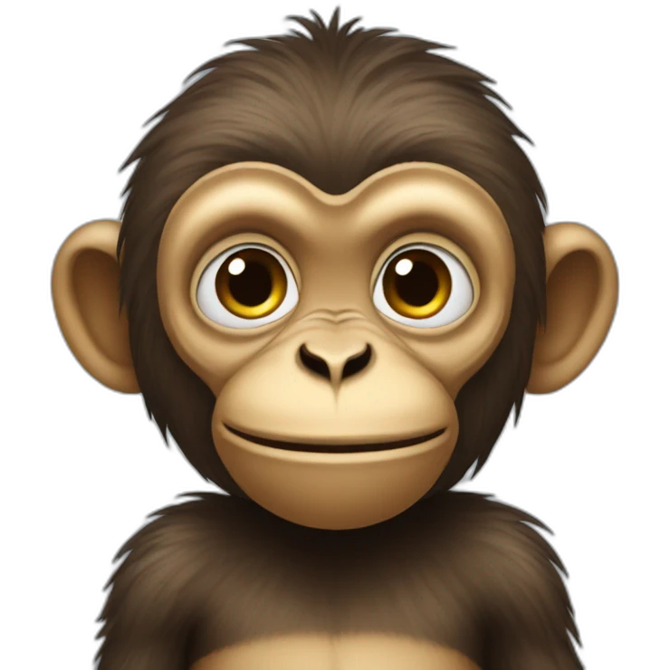 monkey who has a lapm emoji