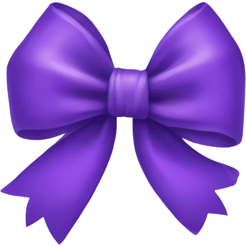 purple bow emoji