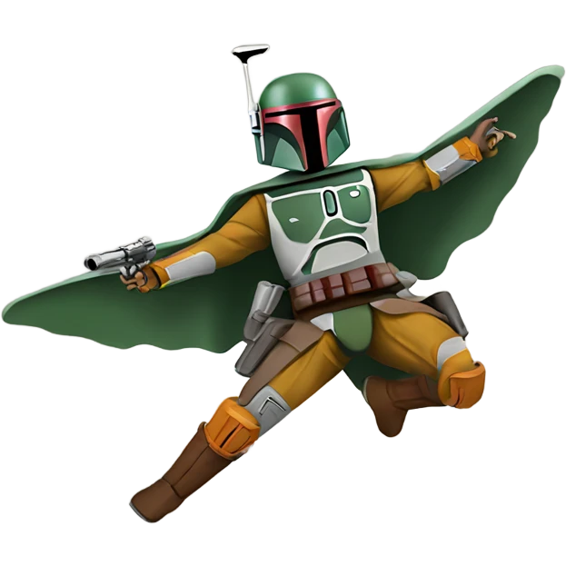 boba fett flying emoji