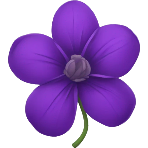 purple flower  emoji