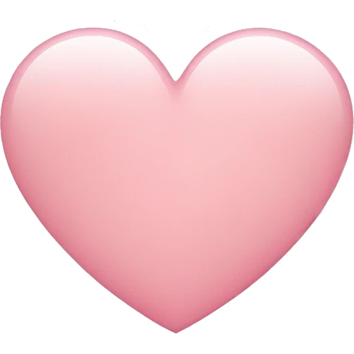 Light pink heart emoji emoji