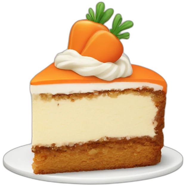 piece of carrot cake emoji
